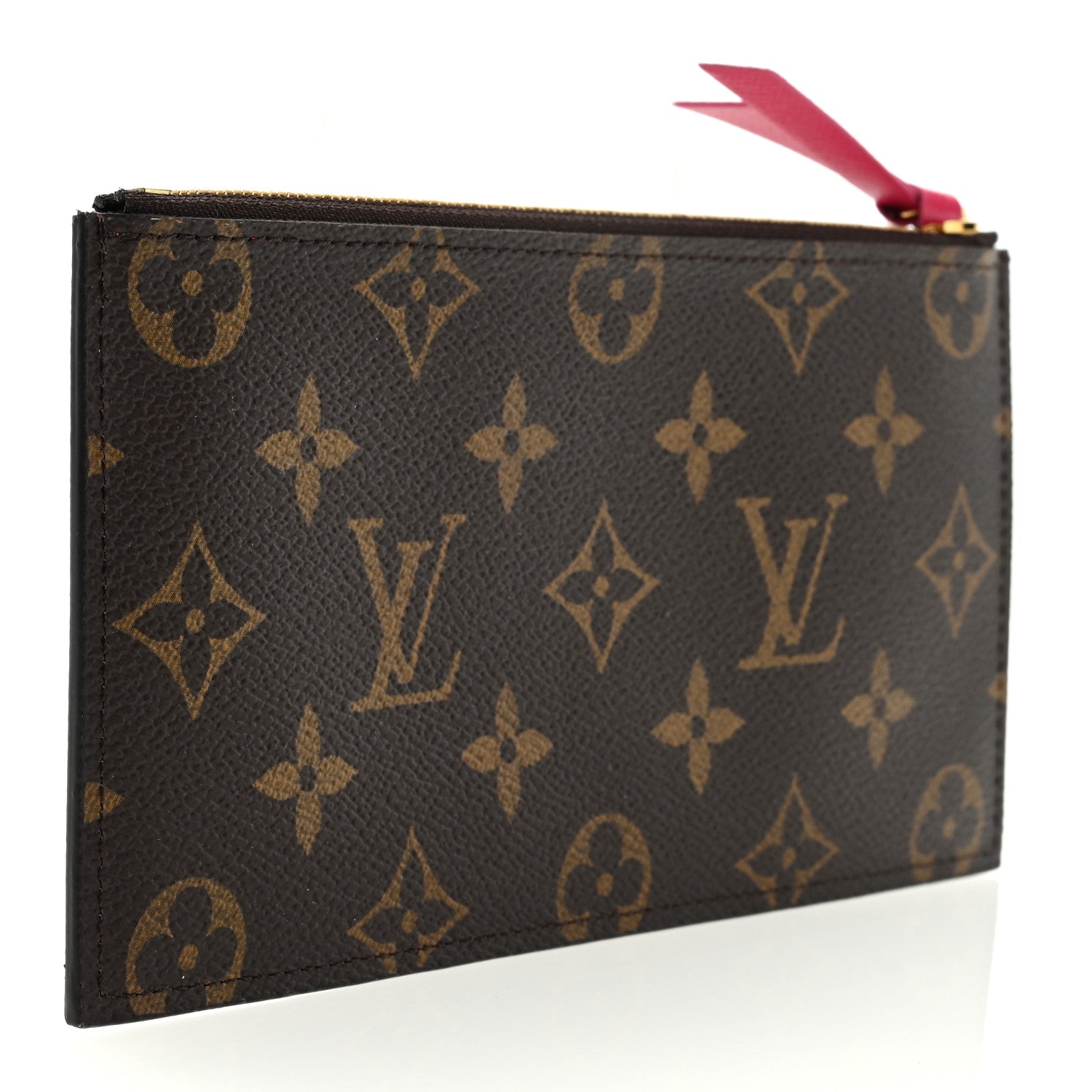 Louis Vuitton Monogram Felicie Chain Wallet Zippered Insert Fuchsia 3 of 6