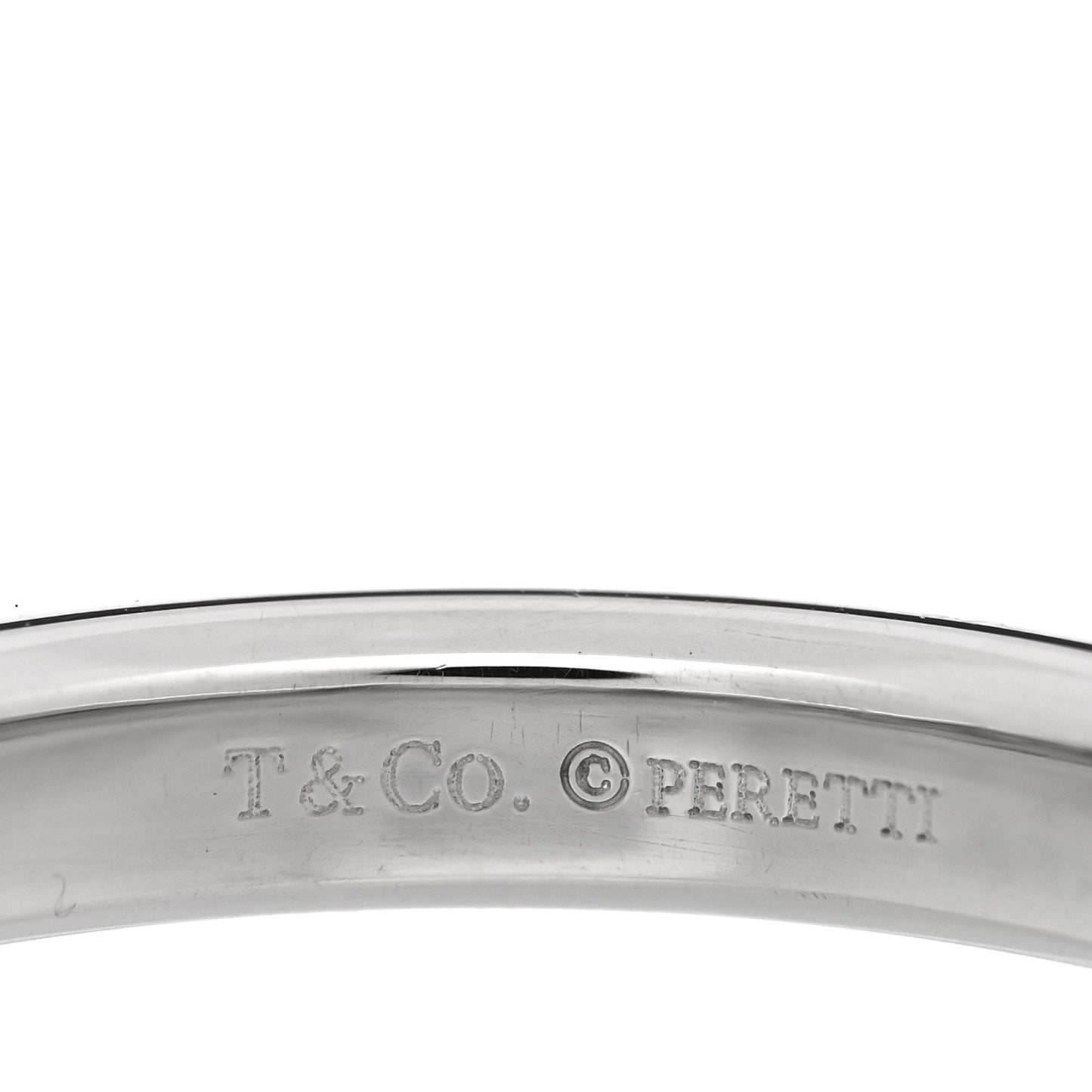 Platinum Diamond Elsa Peretti Stacking Band Ring 49 5