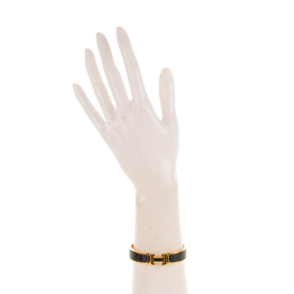Hermes Enamel Narrow Clic Clac H Bracelet PM Black 2 of 5