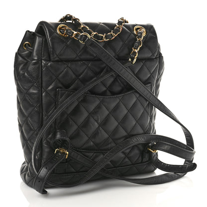 Chanel Calfskin Quilted Small Urban Spirit Backpack Black 3 of 13