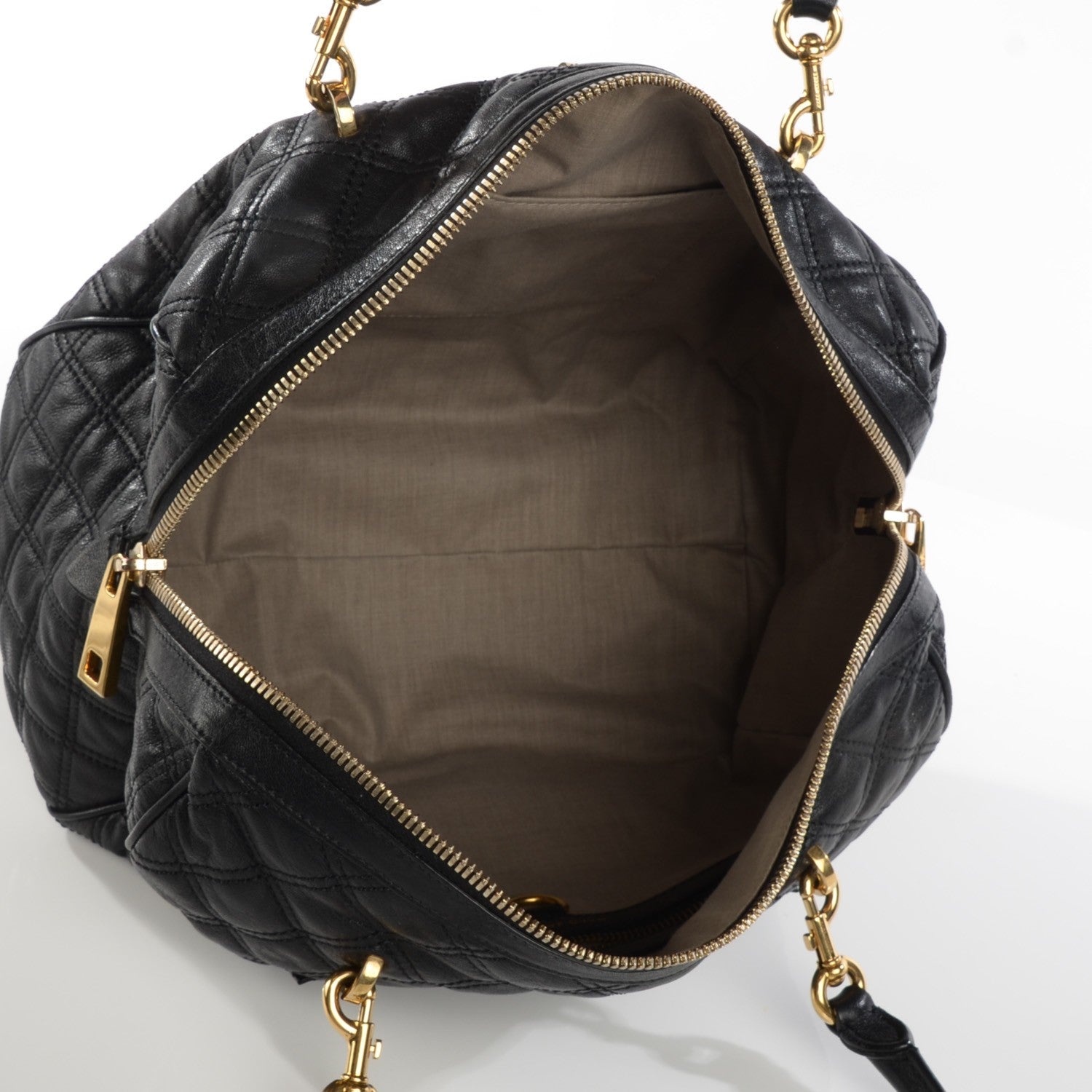 Marc Jacobs Lacquered Goatskin Quilted Westside Black 5 of 9