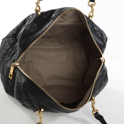 Marc Jacobs Lacquered Goatskin Quilted Westside Black 5 of 9