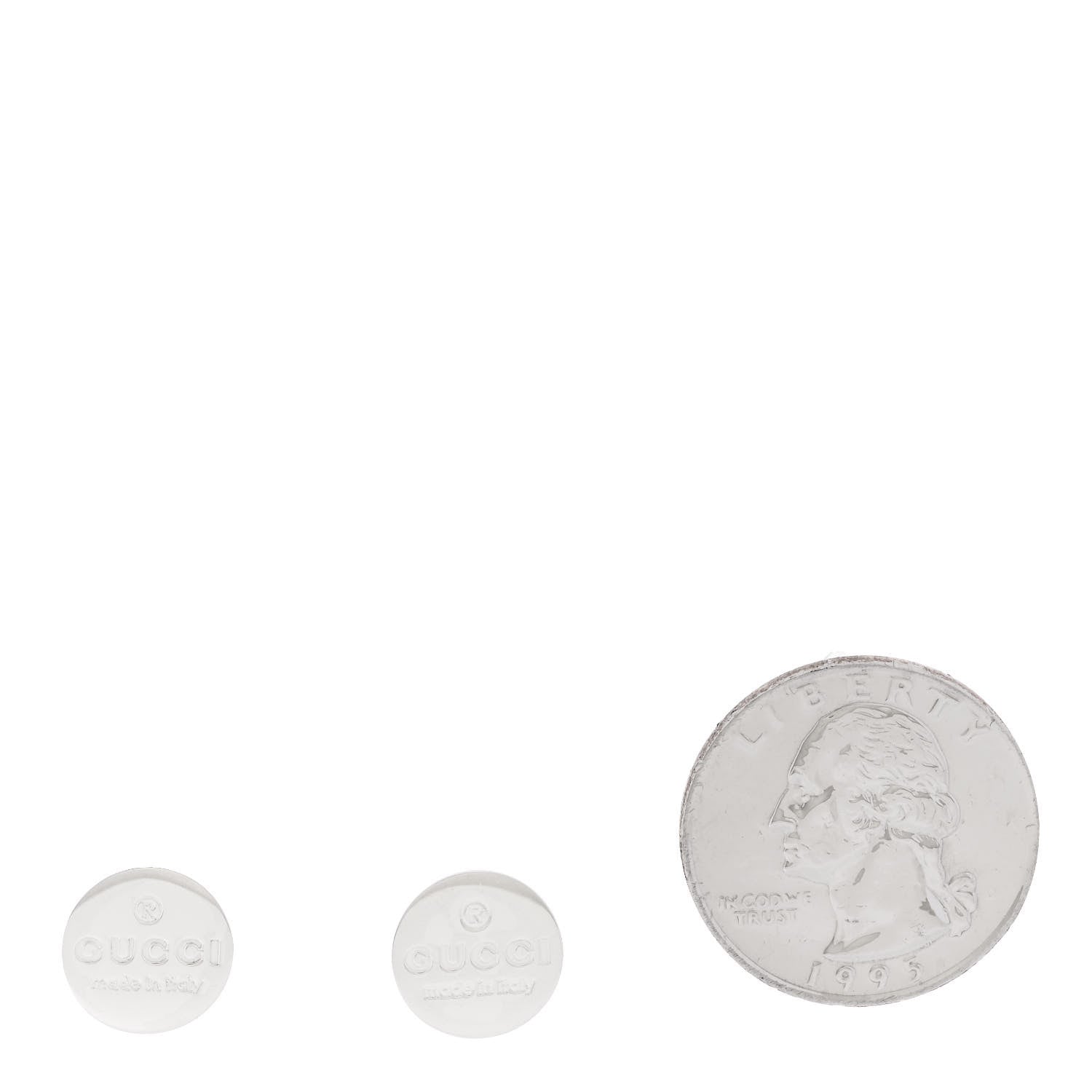Gucci Sterling Silver Round Stud Earrings 2 of 4