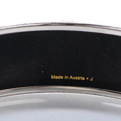 Hermes Enamel Printed Pilgrim Wide Bracelet 65 4 of 5