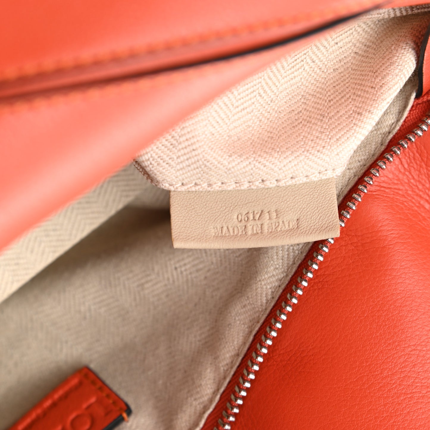 Calfskin Medium Puzzle Bag Coral