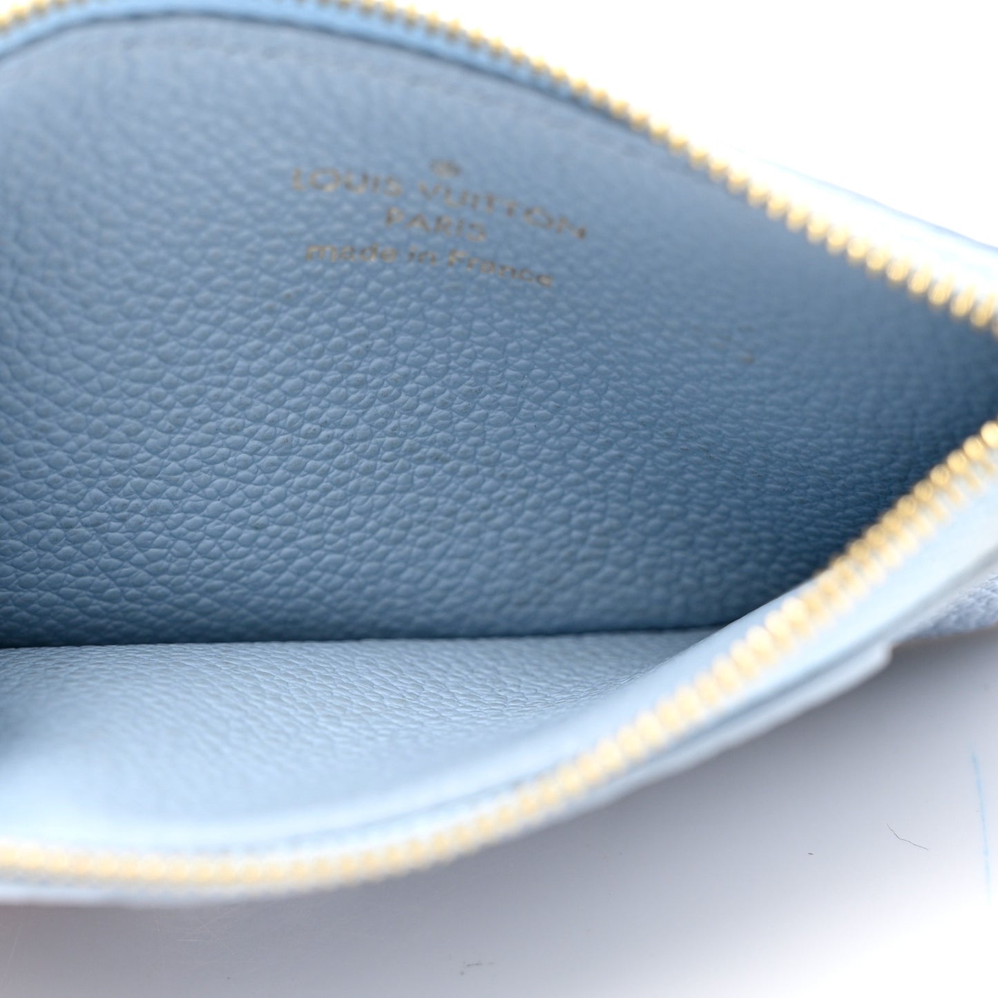 Empreinte Monogram Zipped Romy Card Holder Bleu Nuage