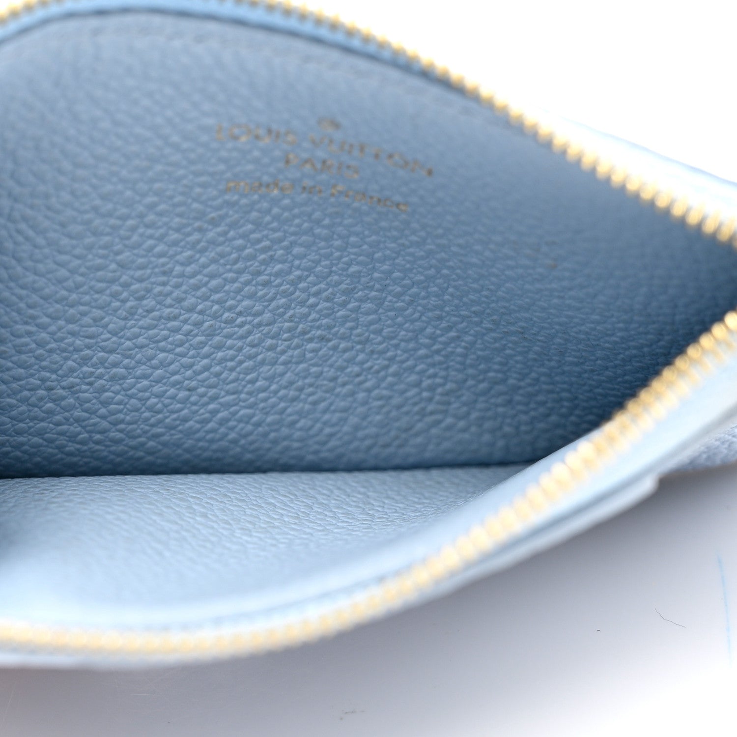 Louis Vuitton Empreinte Monogram Zipped Romy Card Holder Bleu Nuage 5 of 7