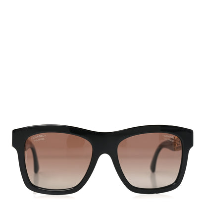 Chanel Acetate Metal Polarized Square Sunglasses 5533-A Black 2 of 7