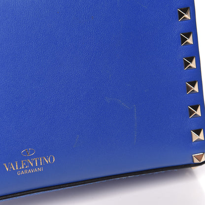 Valentino Garavani Vitello Medium Rockstud Flip Lock Crossbody Bag Acid Blue 11 of 13
