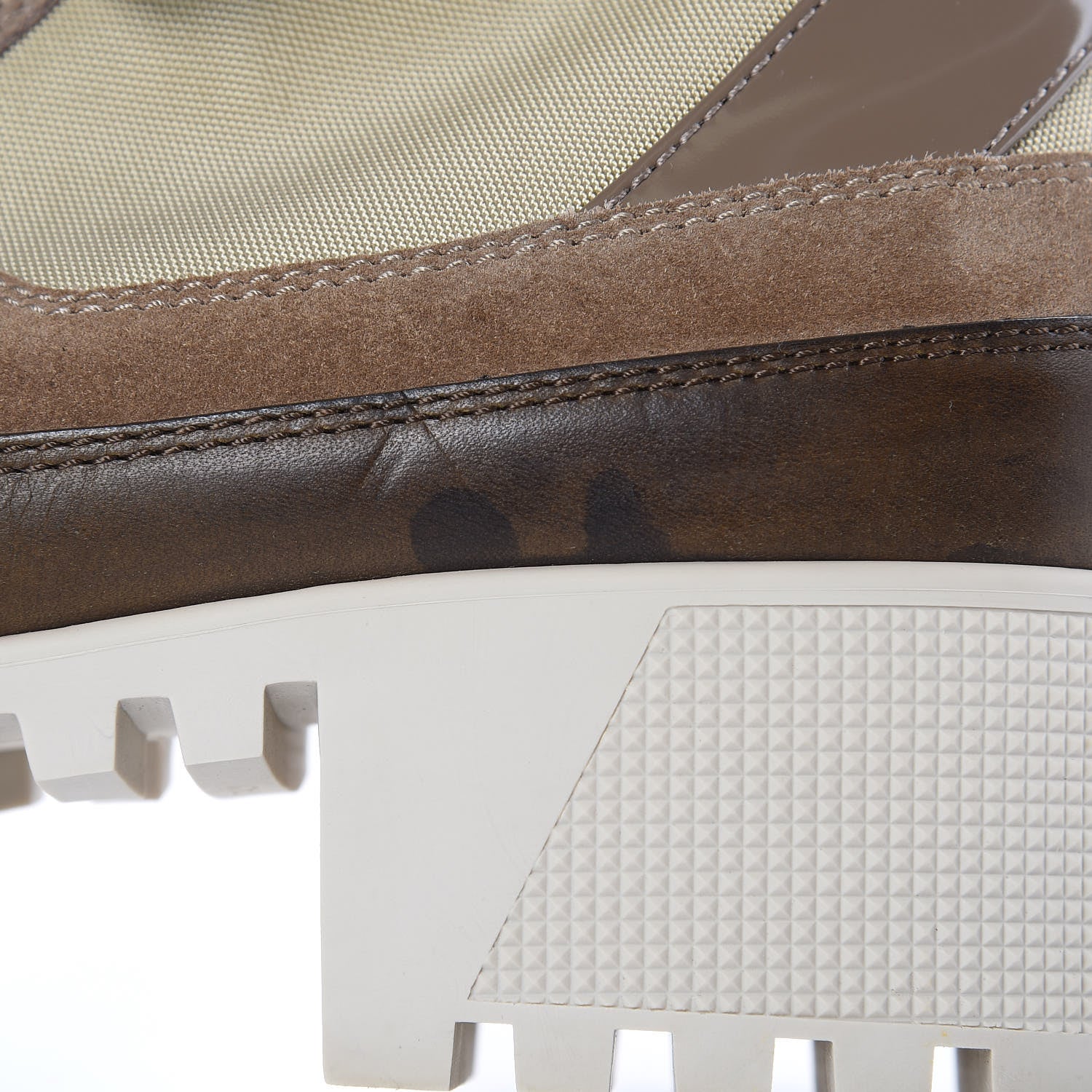Louis Vuitton Suede Calfskin Monogram Laureate Platform Desert Boots 41 Beige 8 of 9