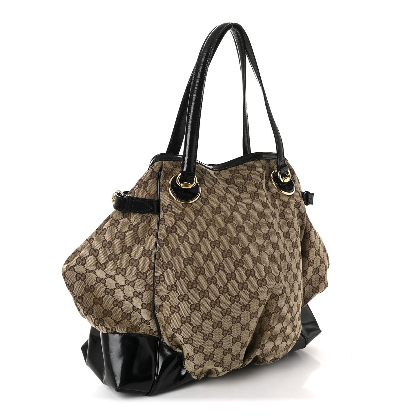 Monogram Large Full Moon Tote  Black