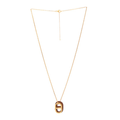 Hermes Swift O'Maillon Pendant Necklace Gold 3 of 8