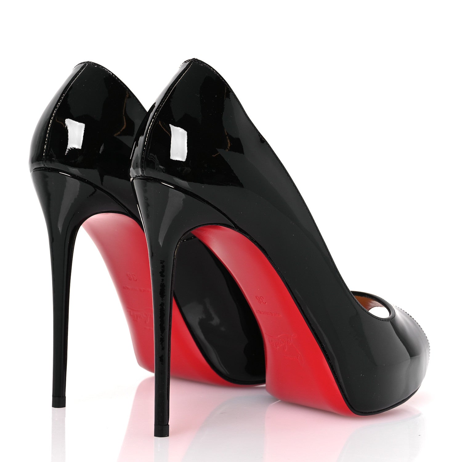 Christian Louboutin Patent New Very Prive 120 Pumps 36 Black 5 of 10
