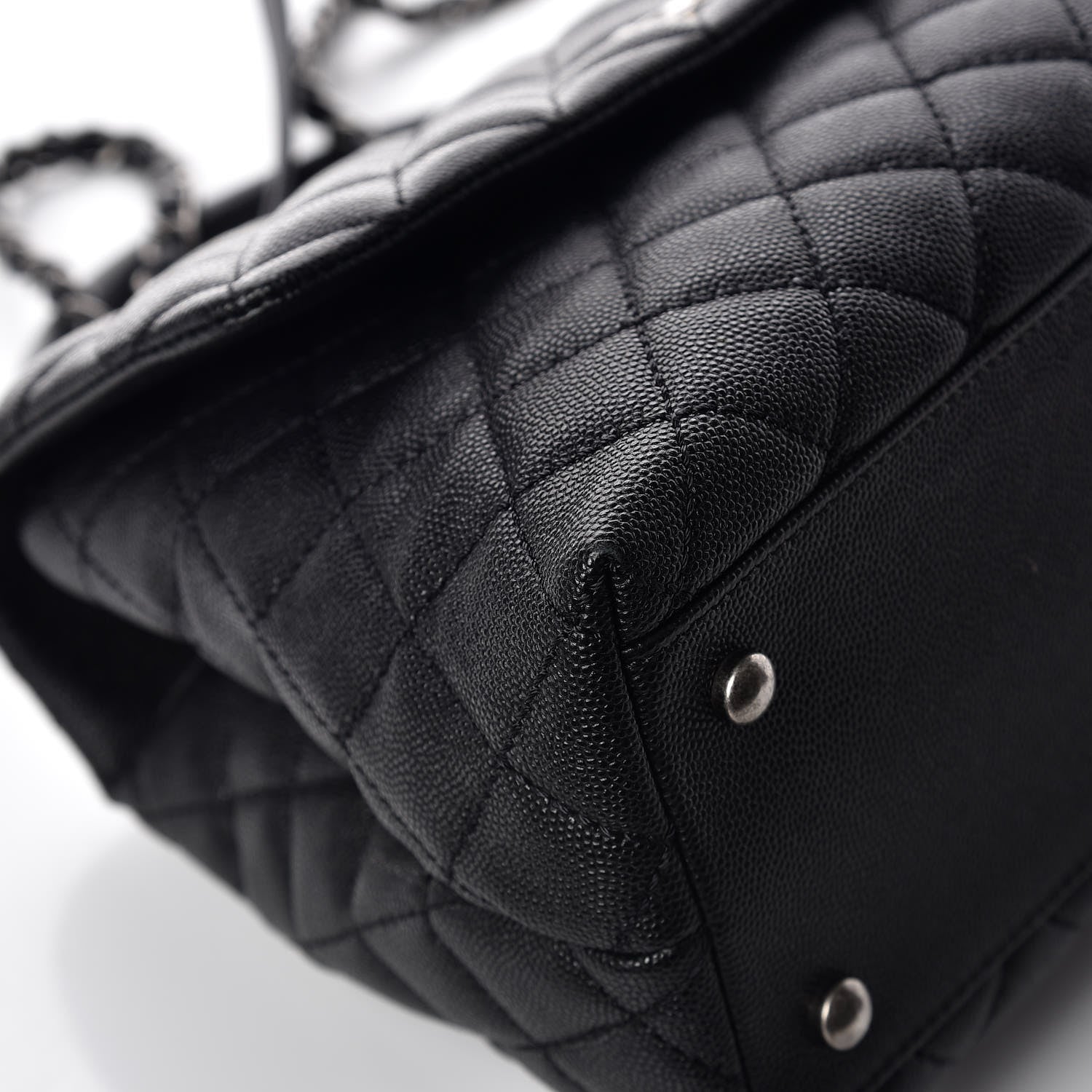 Chanel Caviar Quilted Small Coco Handle Flap Black 13 of 15