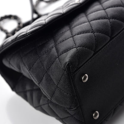 Chanel Caviar Quilted Small Coco Handle Flap Black 13 of 15
