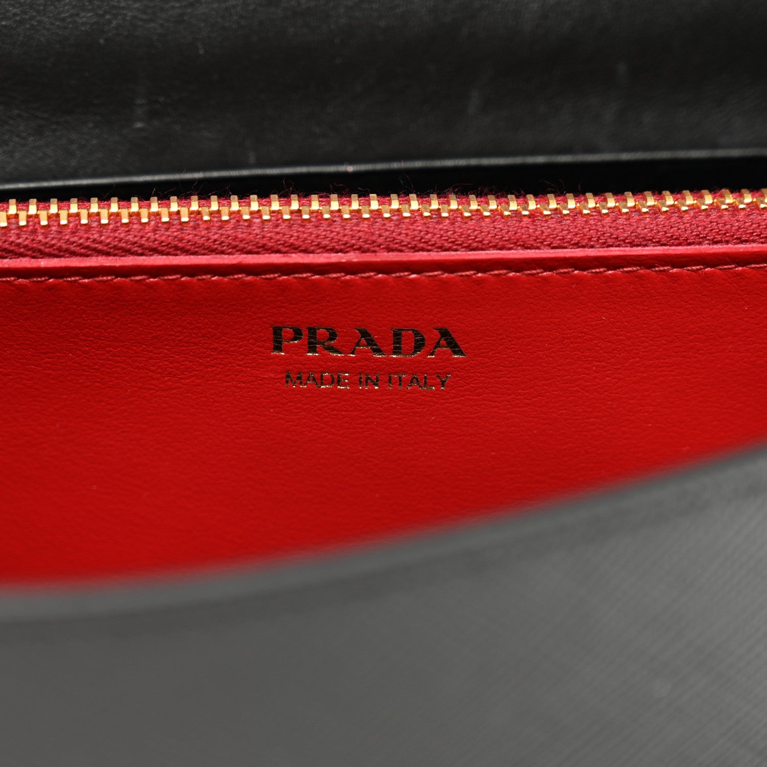 Prada Saffiano Wallet With Shoulder Strap Black 8 of 12