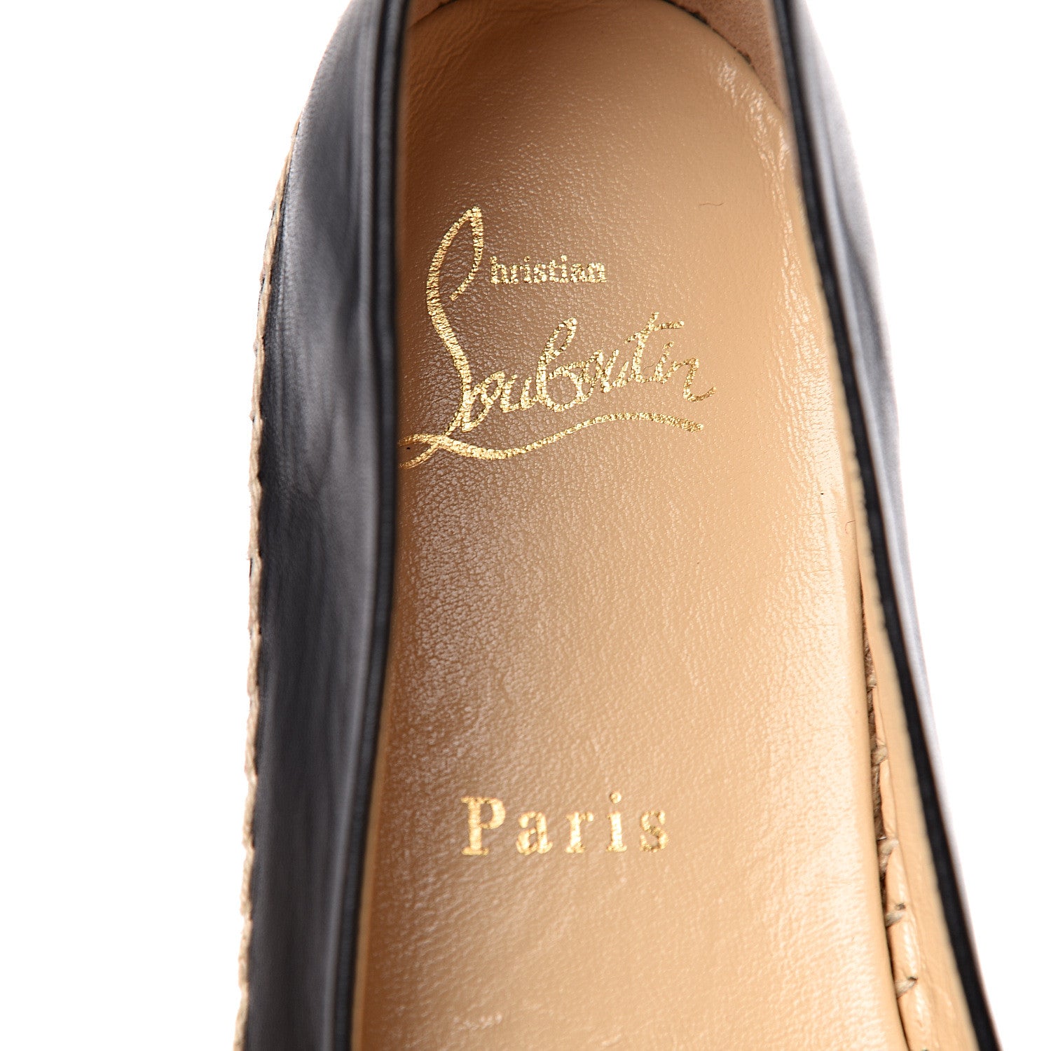 Christian Louboutin Nappa Aliochette Espadrilles 39 Black 8 of 10