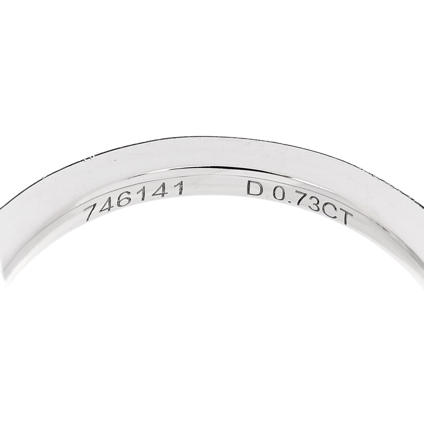 Platinum Diamond .73ct Belle Round Brilliant Micropave Ring 49 4.75