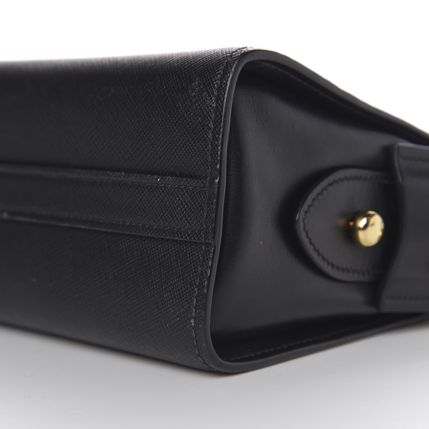 Prada Saffiano Esplanade Crossbody Bag Black 7 of 9