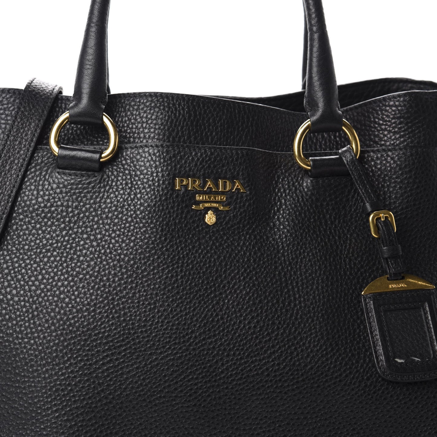 Vitello Daino Tote Black