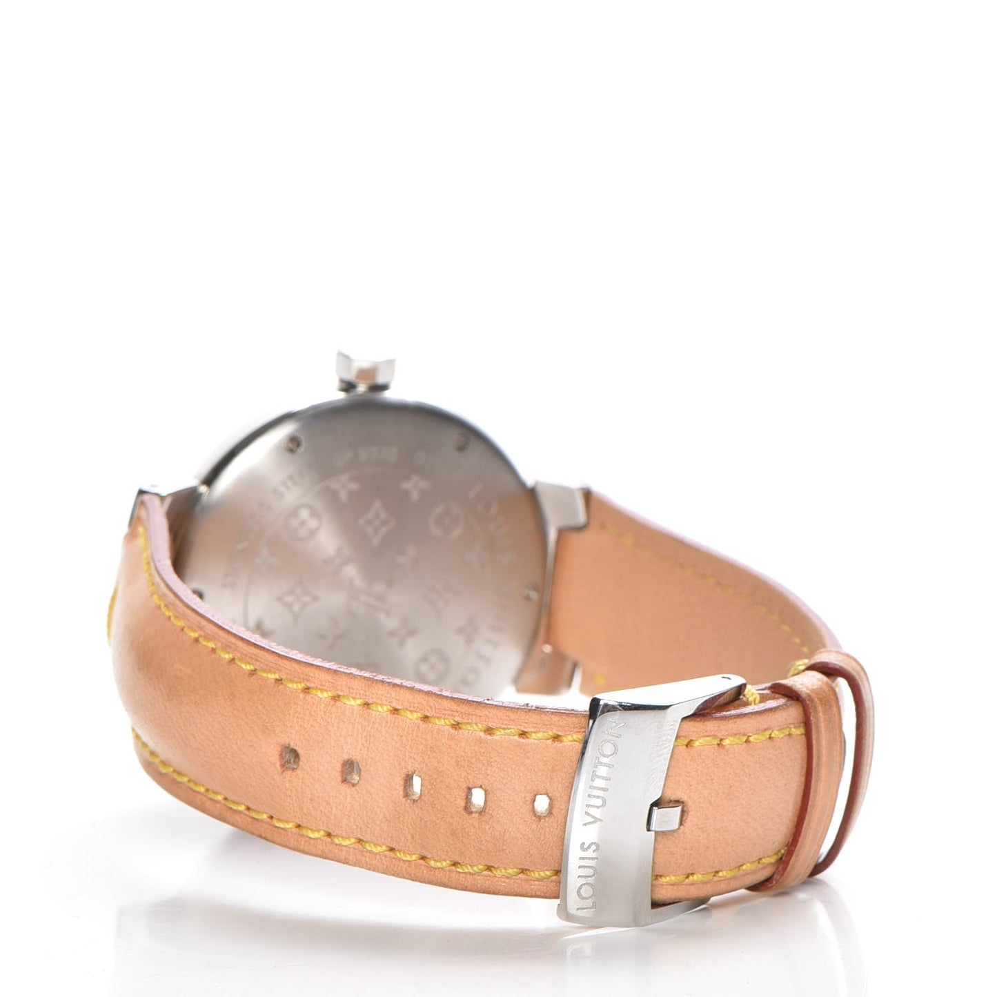 Stainless Steel Vachetta 39mm Tambour Quartz Watch Champagne