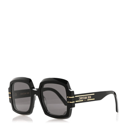 Christian Dior Acetate Diorsignature S1U Square Sunglasses Black 1 of 8
