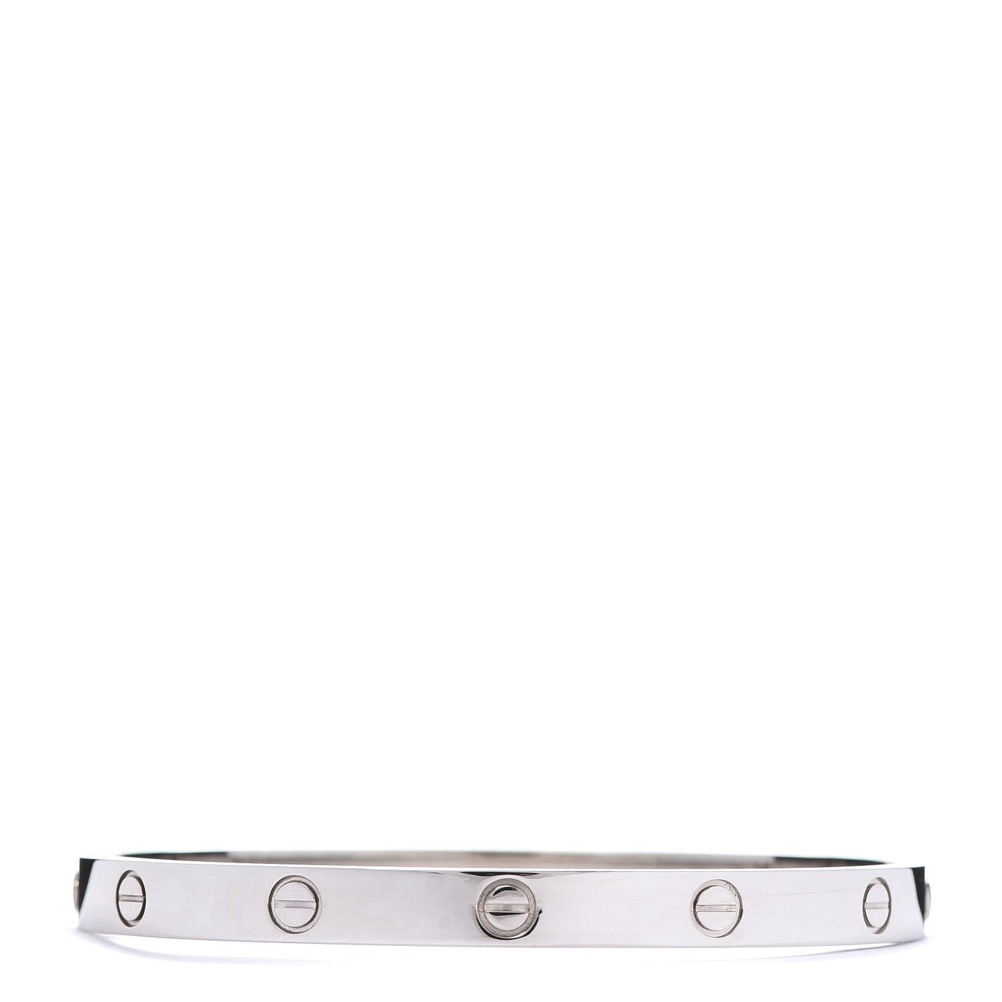 18K White Gold LOVE Bracelet 19