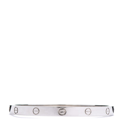 Cartier 18K White Gold LOVE Bracelet 19 1 of 6