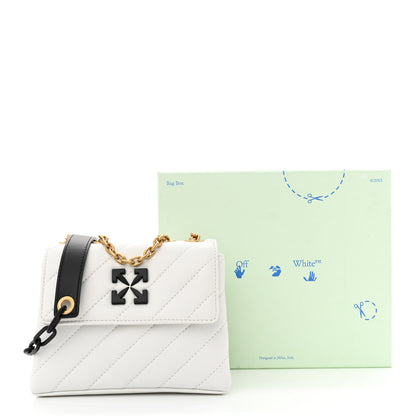 Off-White Calfskin Diagonal Quilted Jackhammer 19 Shoulder Bag White 10 of 10