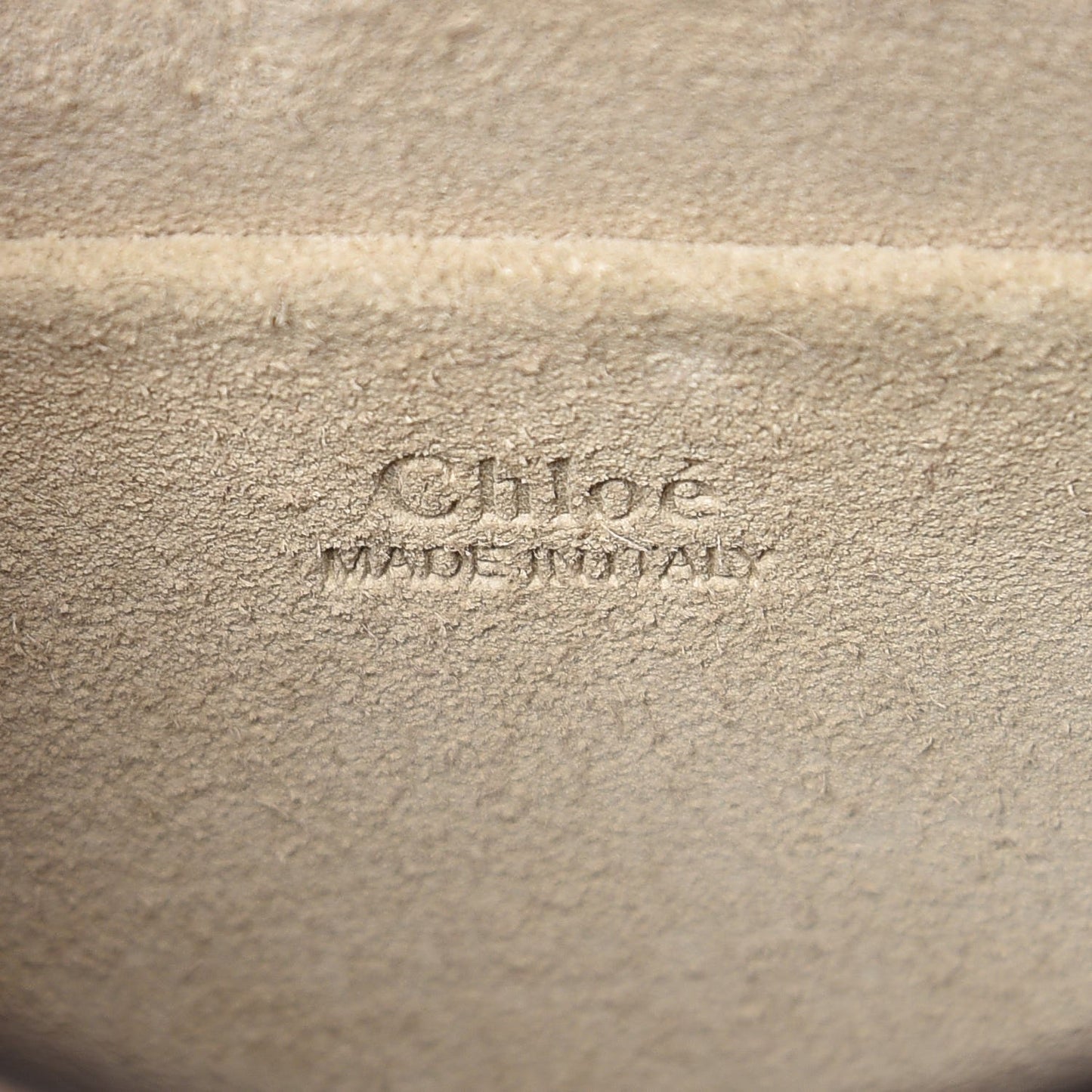 Calfskin Suede Small Nile Bracelet Bag Biscotti Beige