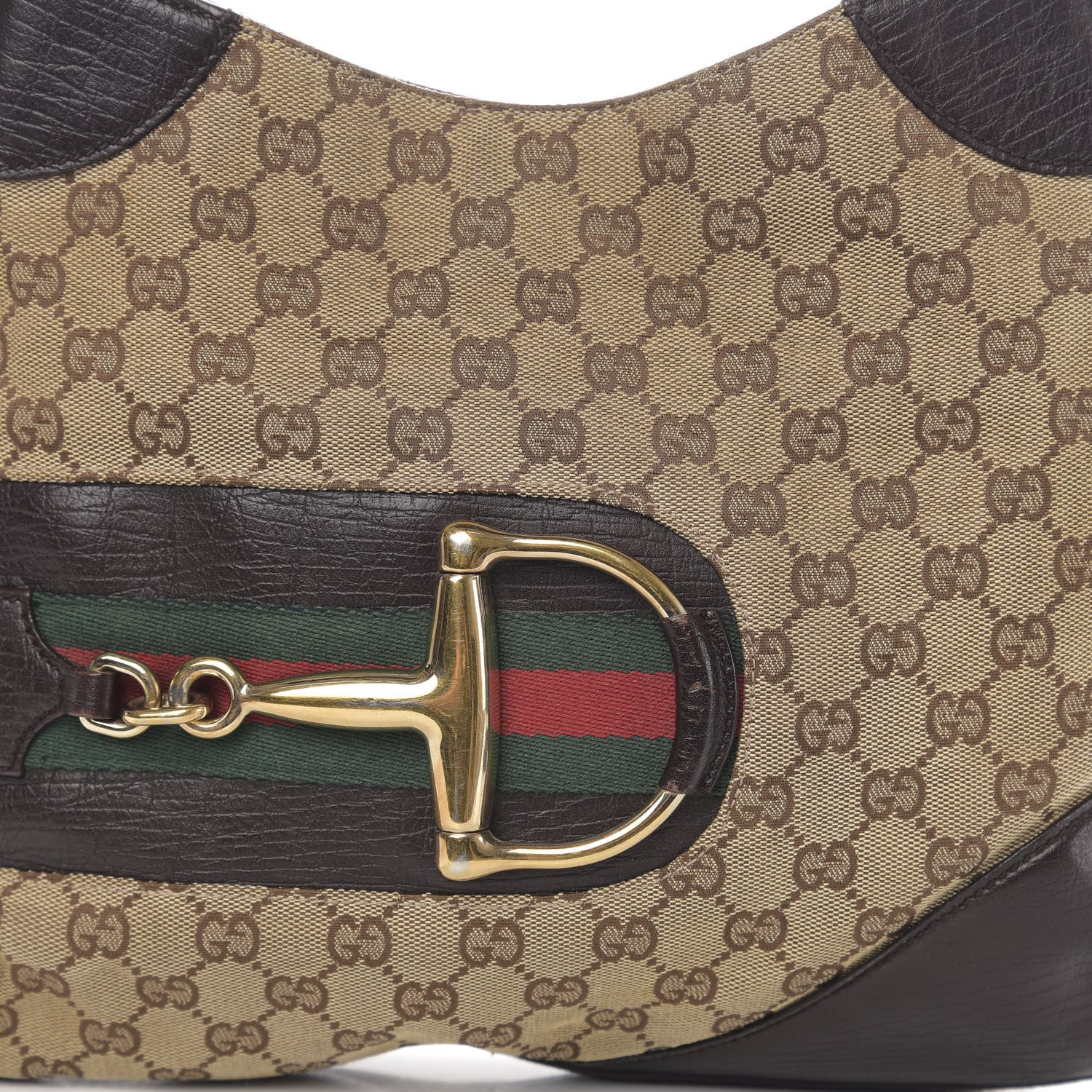 Gucci Monogram Hasler Hobo Dark Brown 13 of 13