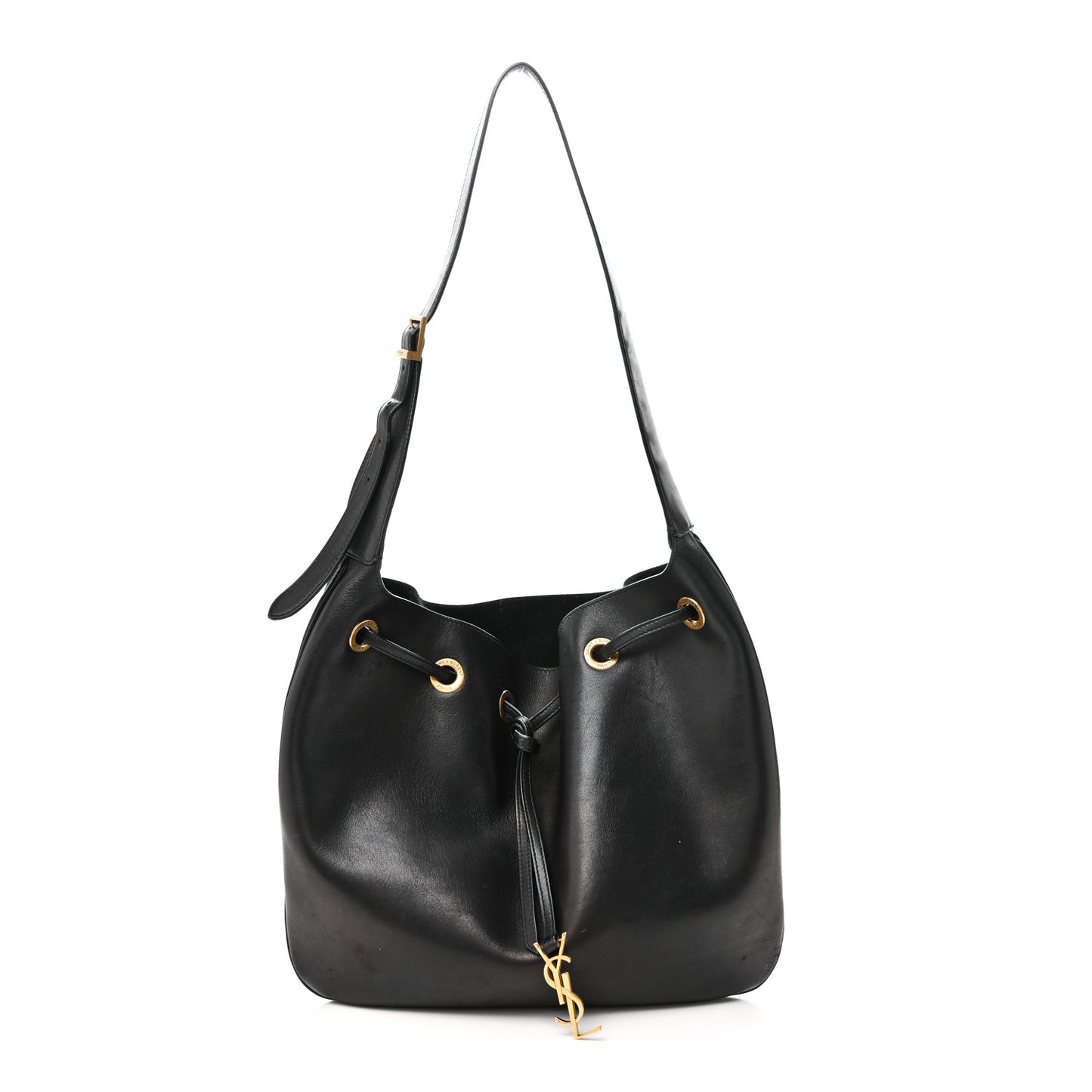 Smooth Calfskin Paris VII Large Flat Hobo Black