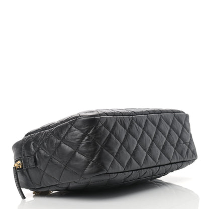 Chanel Aged Calfskin Quilted Medium Reissue Camera Case Black 4 of 11