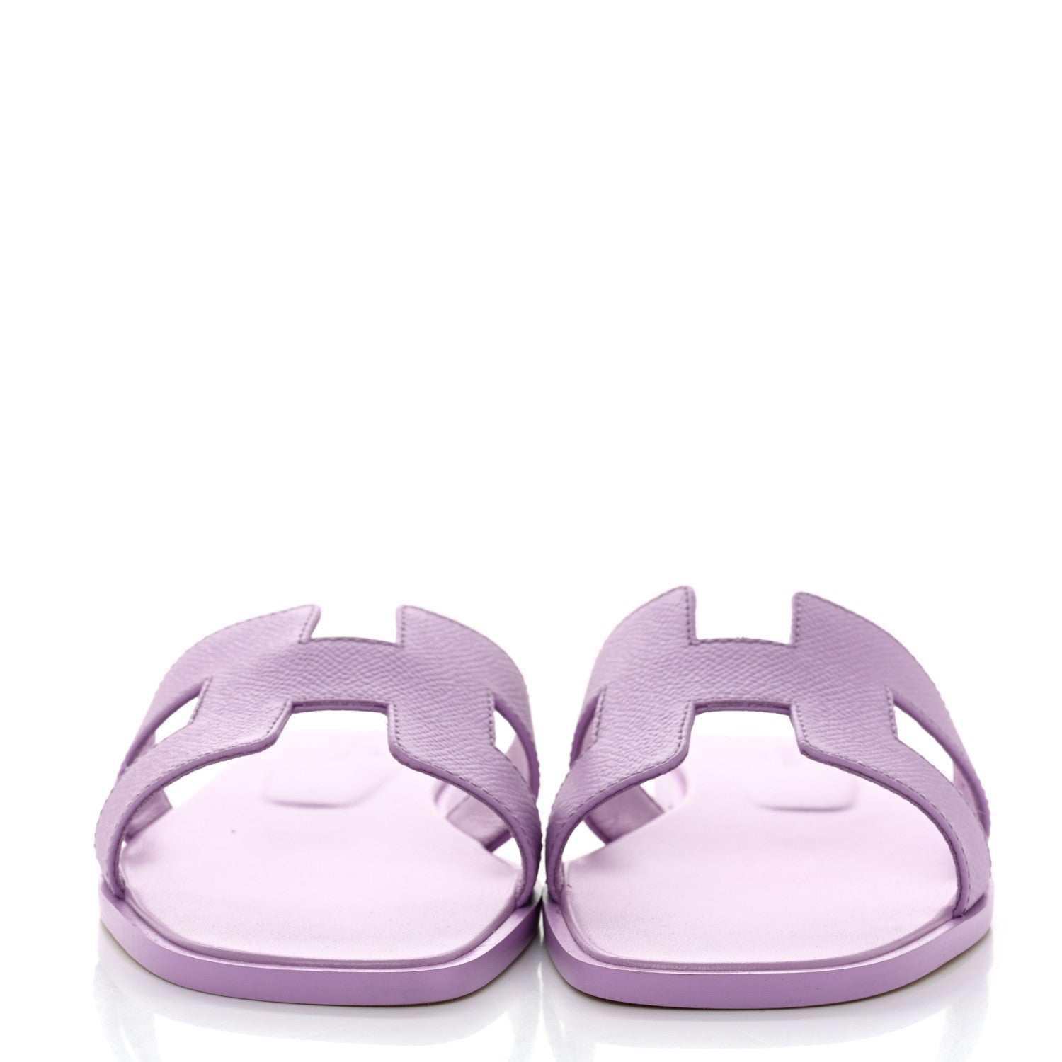 Hermes Epsom Oran Sandals 37.5 Violet Amethyste 2 of 8