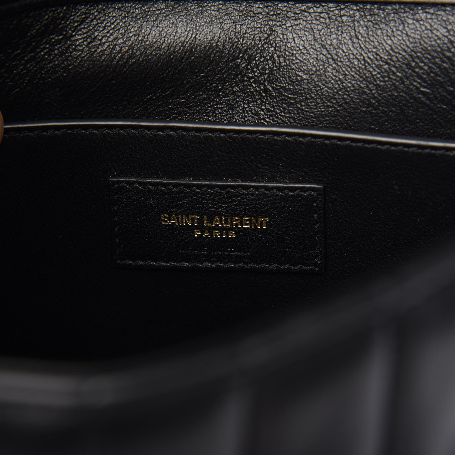 Saint Laurent Lambskin Matelasse Monogram Large Vicky Chain Bag Black 5 of 11