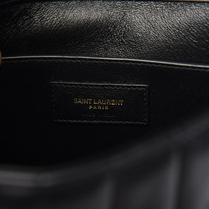 Saint Laurent Lambskin Matelasse Monogram Large Vicky Chain Bag Black 5 of 11