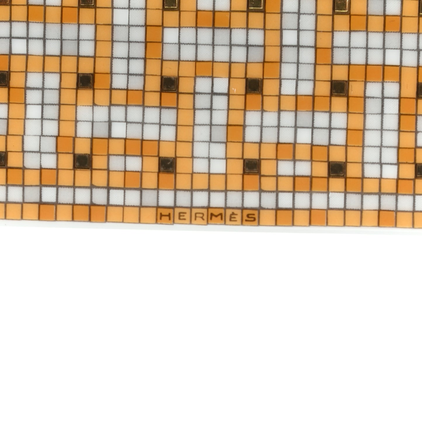 Porcelain Mosaique au 24 Square Plate Gold