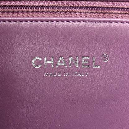 Chanel Lambskin Quilted Small CC Filigree Flap Purple 6 of 13
