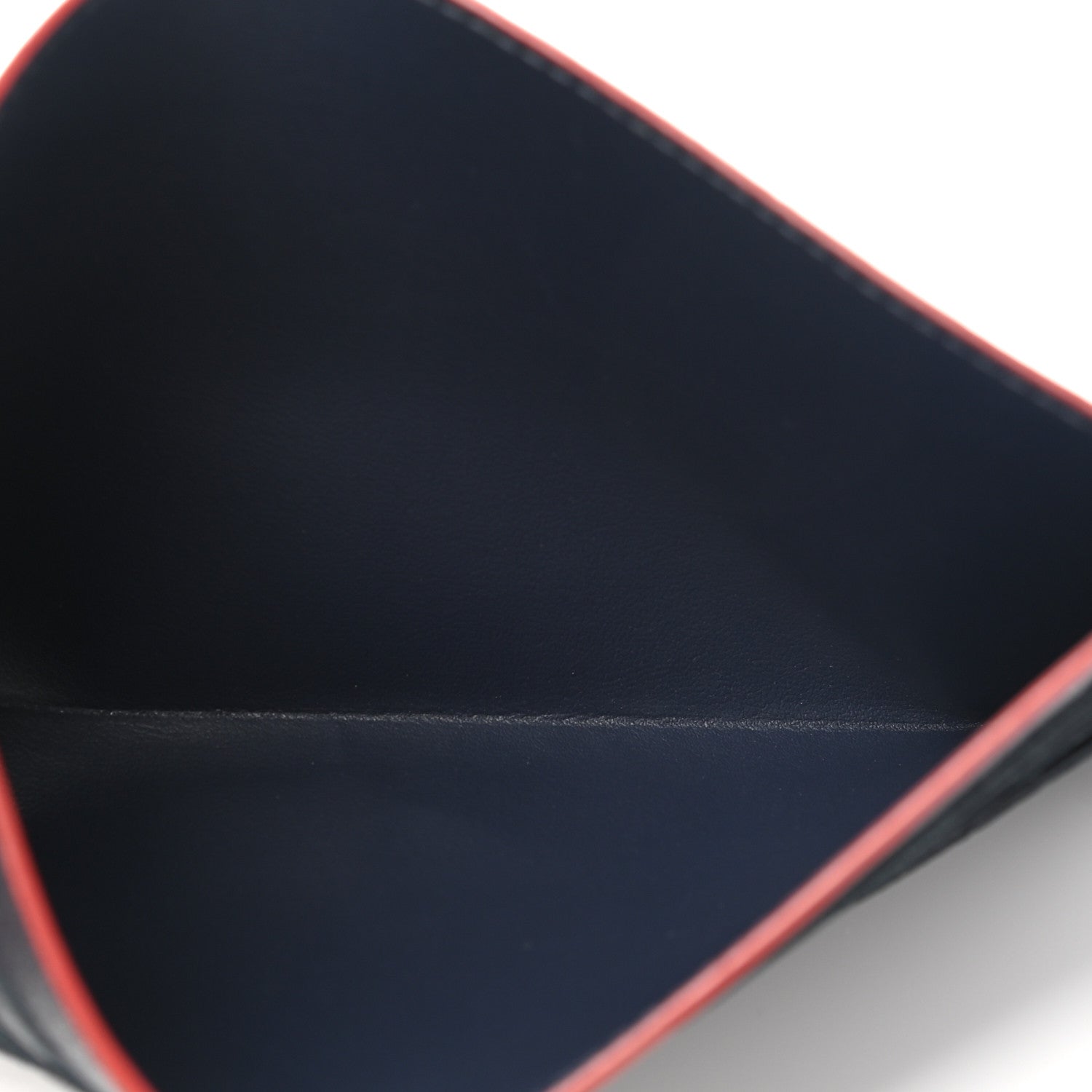 Louis Vuitton Calfskin Felicie Chain Wallet Card Holder Insert Marine Rouge 5 of 7