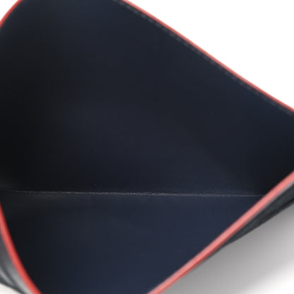 Louis Vuitton Calfskin Felicie Chain Wallet Card Holder Insert Marine Rouge 5 of 7