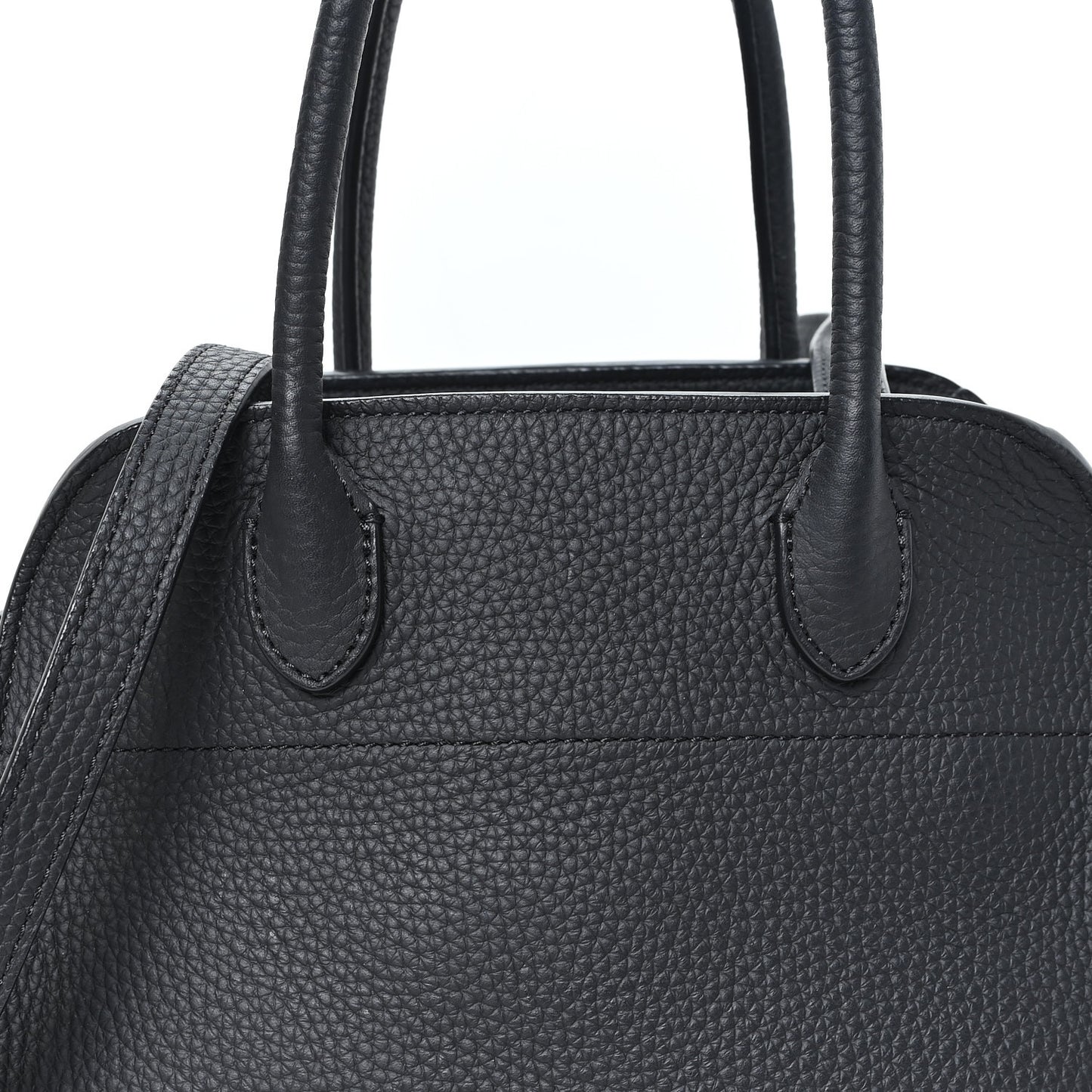 Grained Calfskin Soft Margaux 10 Bag Black