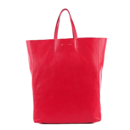 Celine Lambskin Vertical Cabas Red 1 of 7