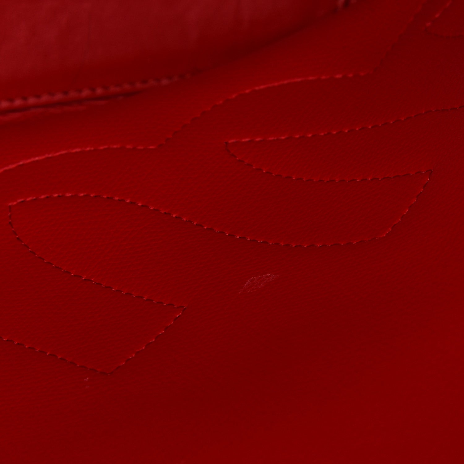Christian Louboutin Calfskin Patent Logo Spikes East West Cabata Tote Red 14 of 16