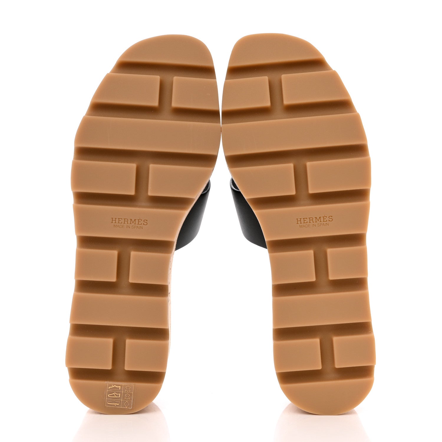 Hermes Calfskin Cork Eze 30 Sandals 35 Black 5 of 9
