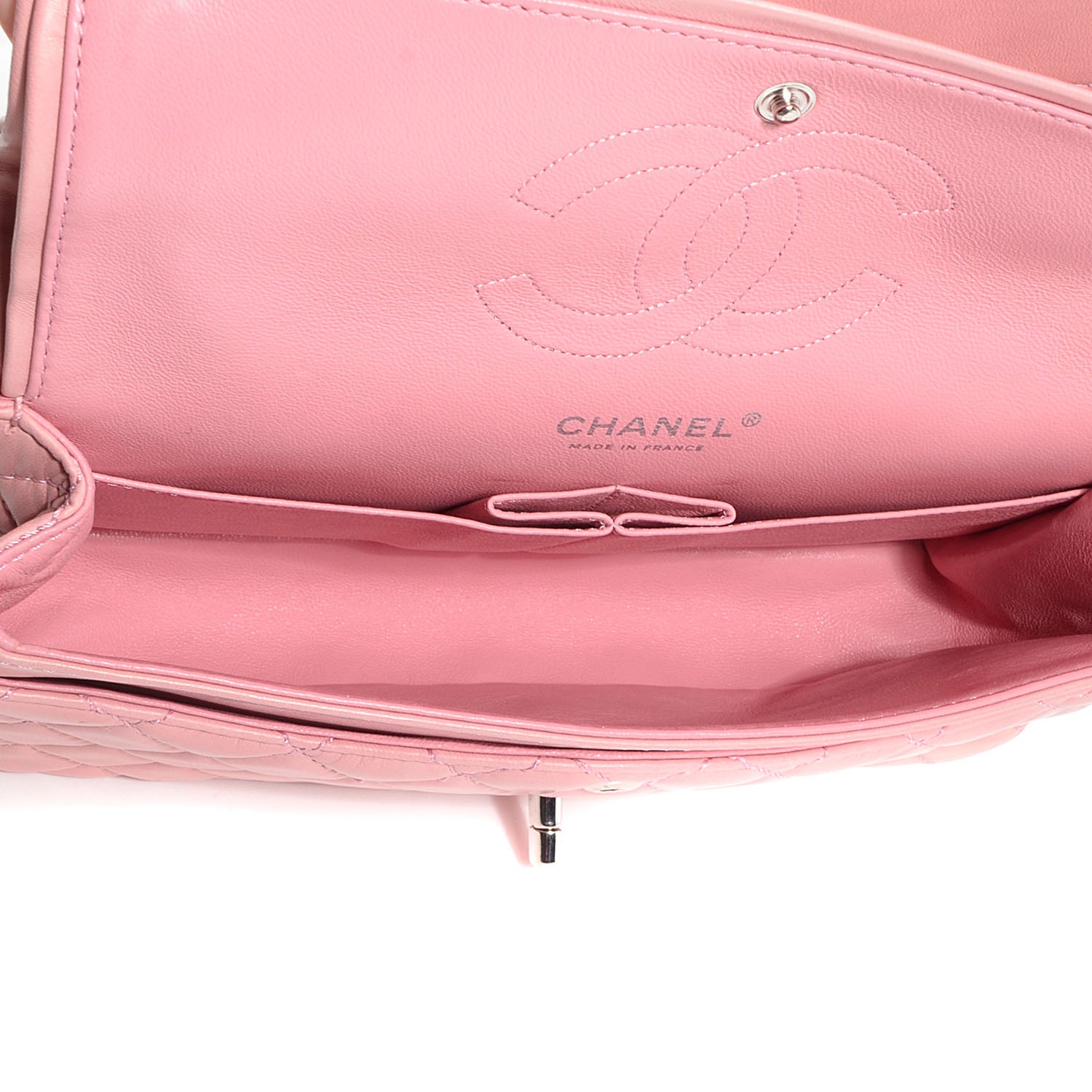 Chanel Lambskin Medium Double Flap Pink 5 of 8