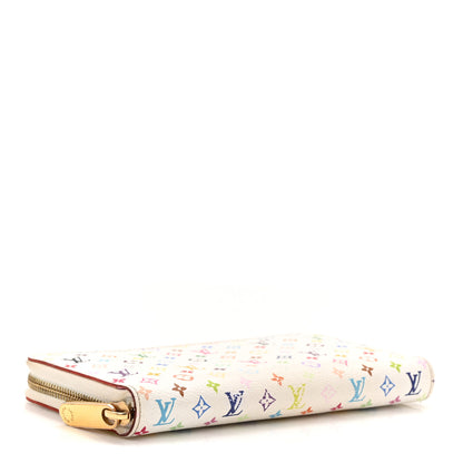 Louis Vuitton Monogram Multicolor Zippy Wallet White Litchi 4 of 7