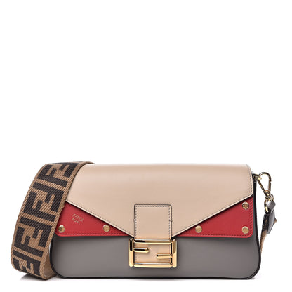 Fendi Vitello Grace FF 1974 Baguette Argilla Nuvola Fragola 1 of 10