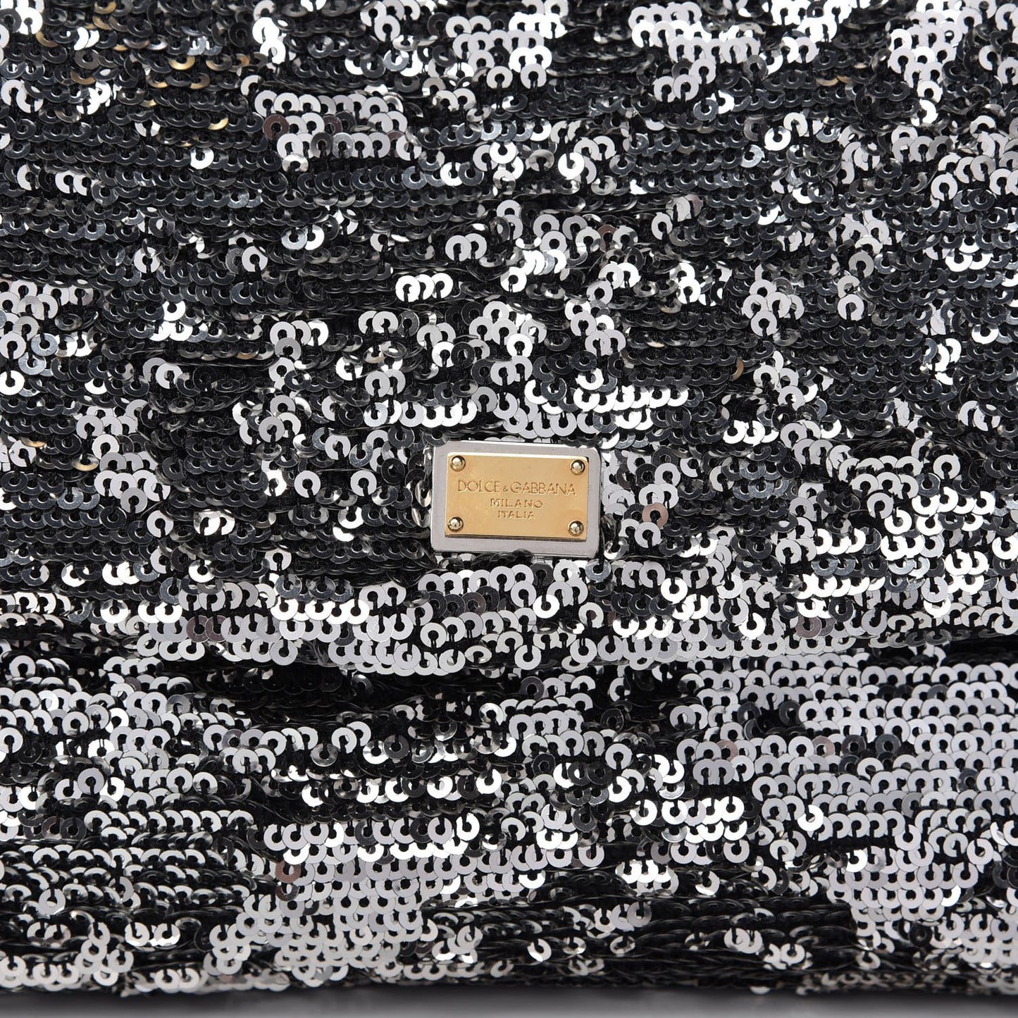 Sequin Small Miss Sicily Satchel Black