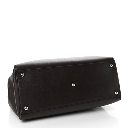 Fendi Vitello Elite Regular 2Jours Tote Caffe Noir 3 of 4