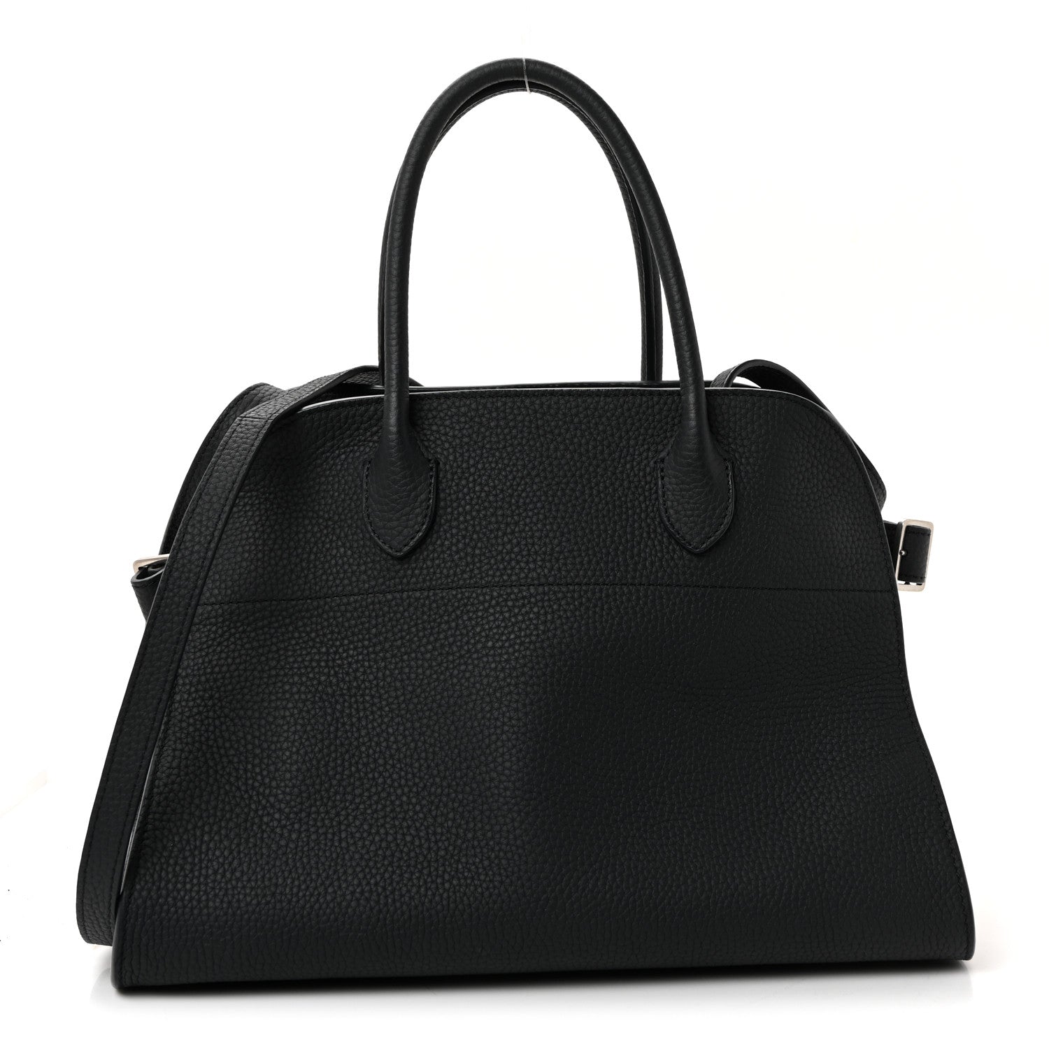 The Row Matte Grained Calfskin Soft Margaux 12 Dark Navy 1 of 9